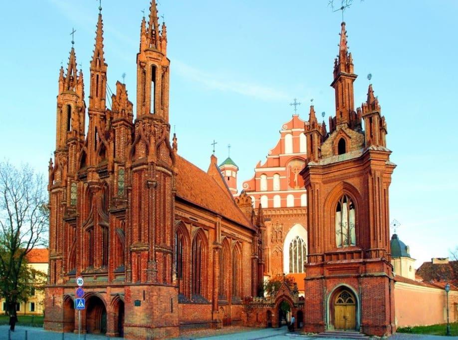 Cozy Apartment In Gothic Style House In The Heart Of The Old Town 빌뉴스 외부 사진
